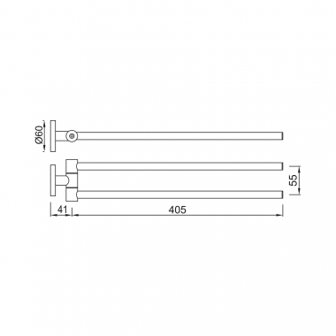 Полотенцедержатель Jaquar ACN-CHR-1115N