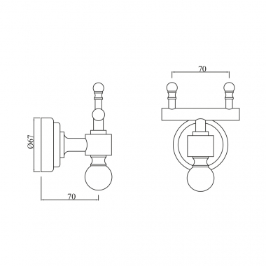 Крючок Jaquar AQN-CHR-7761